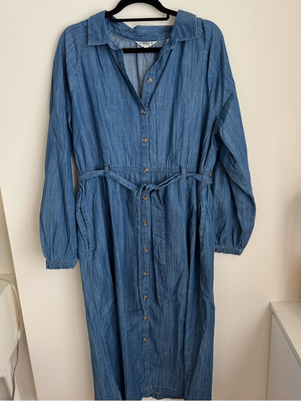 NWT Fatface Denim Maxi Dress, Size 14